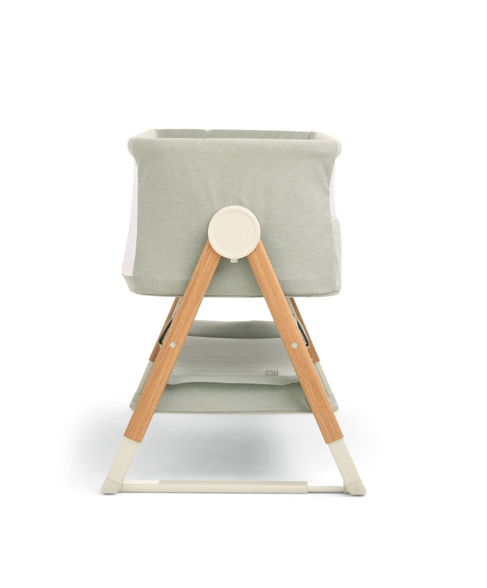 Mamas &amp; Papas Bedside Sleeping Lua Bedside Crib - Sage