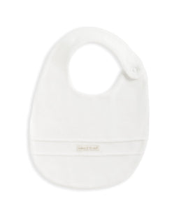 Mamas & Papas Bibs & Muslins 1-Size Velour Bib - White