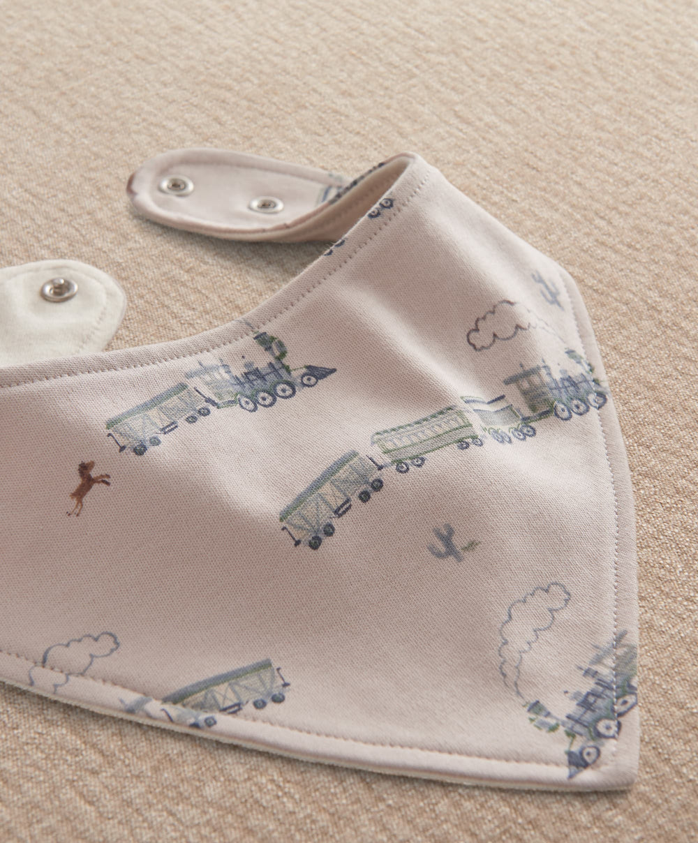 Mamas &amp; Papas Bibs &amp; Muslins Blank Blue Bandana Bibs (Pack of 3)