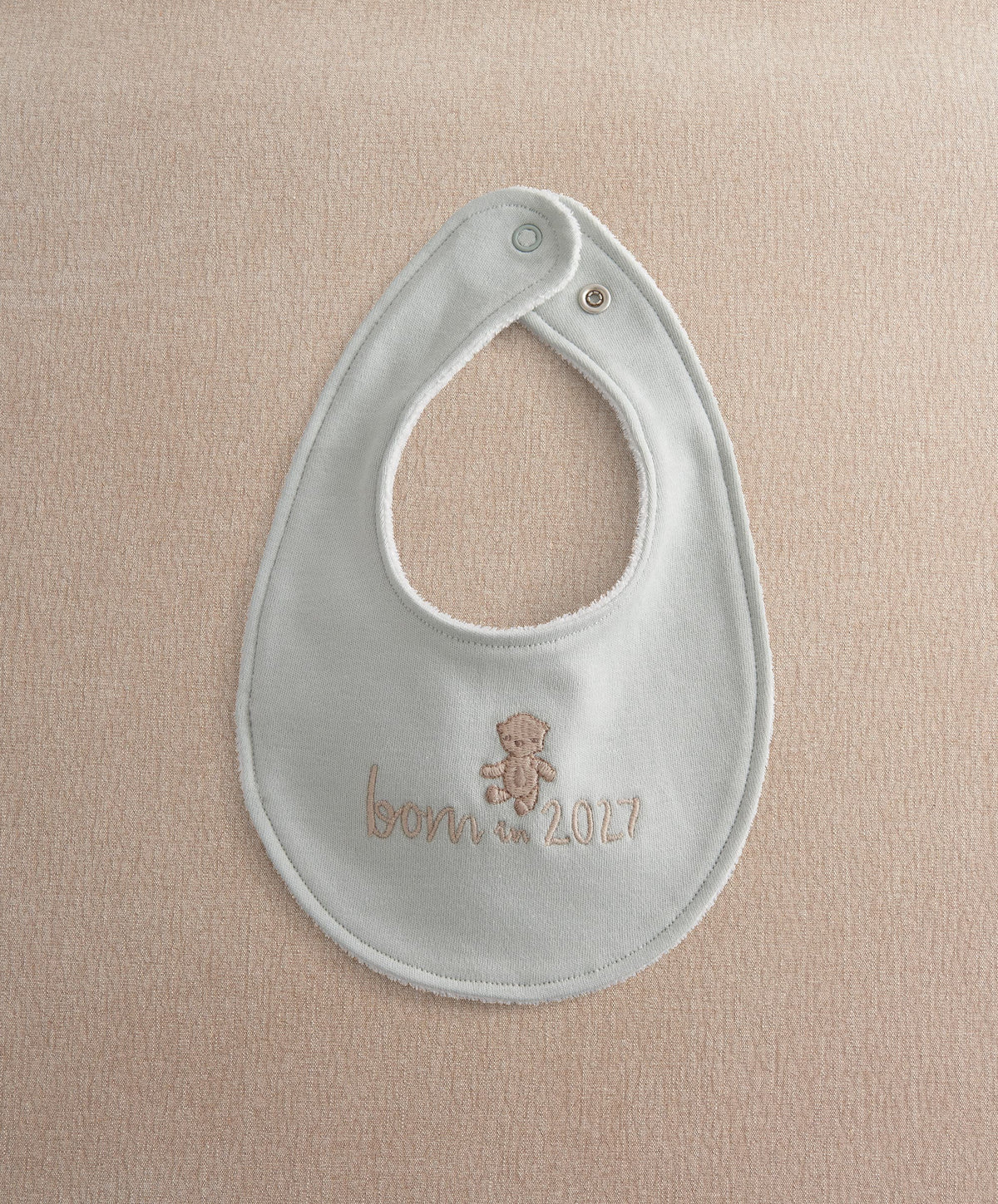 Mamas & Papas Bibs & Muslins Blank Born in 2027 Bib - Blue