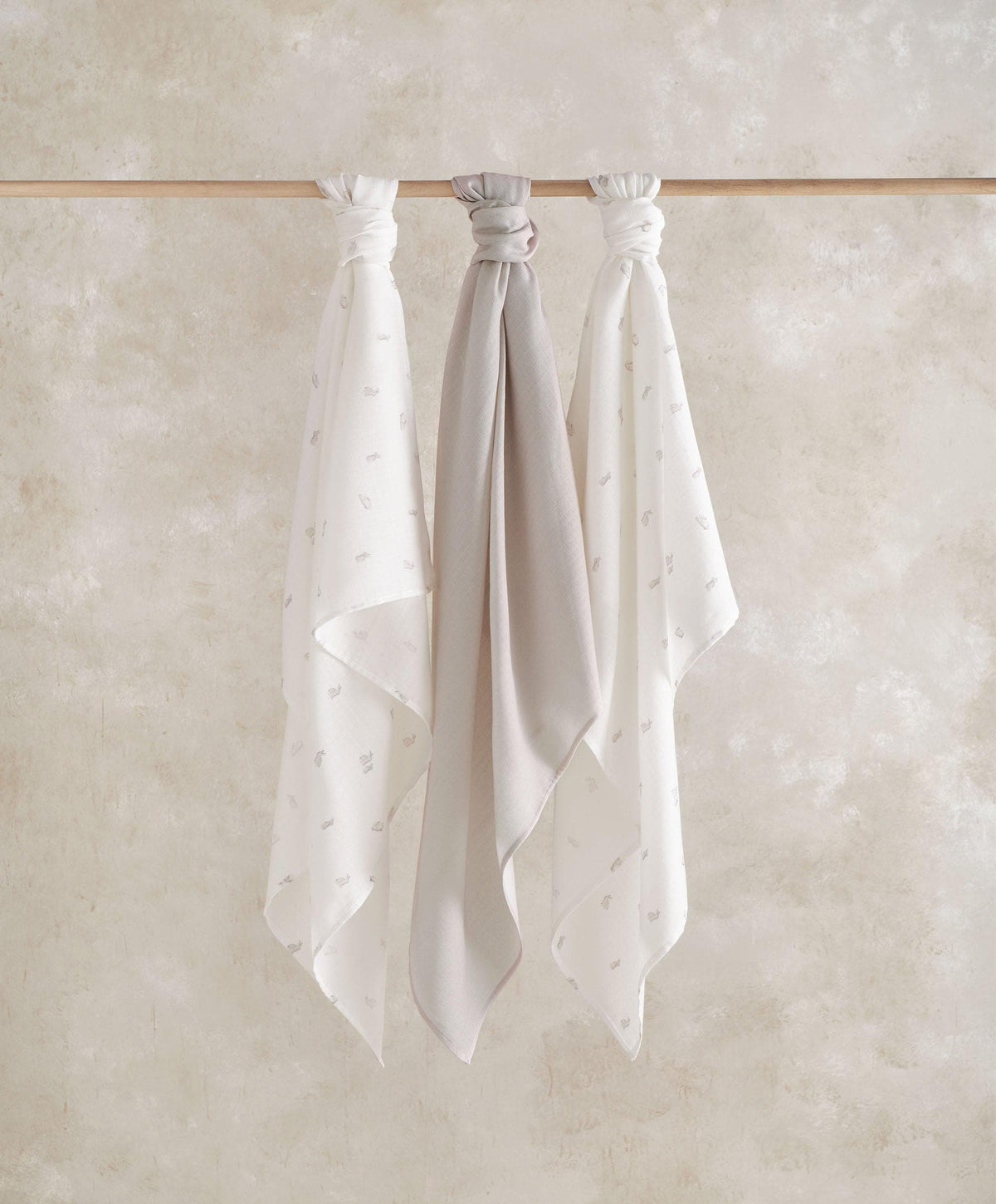 Mamas & Papas Bibs & Muslins Large Muslin Squares (3 pack) - Bunny