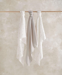 Mamas & Papas Bibs & Muslins Large Muslin Squares (3 pack) - Bunny