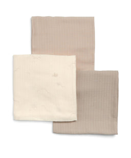 Mamas & Papas Bibs & Muslins Large Muslin Squares (3 Pack) - Welcome to the World Duckling