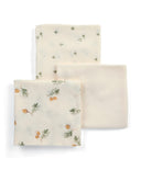 Mamas & Papas Bibs & Muslins Large Muslin Squares (Pack of 3) - Acorn/Clover