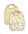 Mamas & Papas Bibs & Muslins Lemon Meadow Scoop Bibs (Pack of 2)