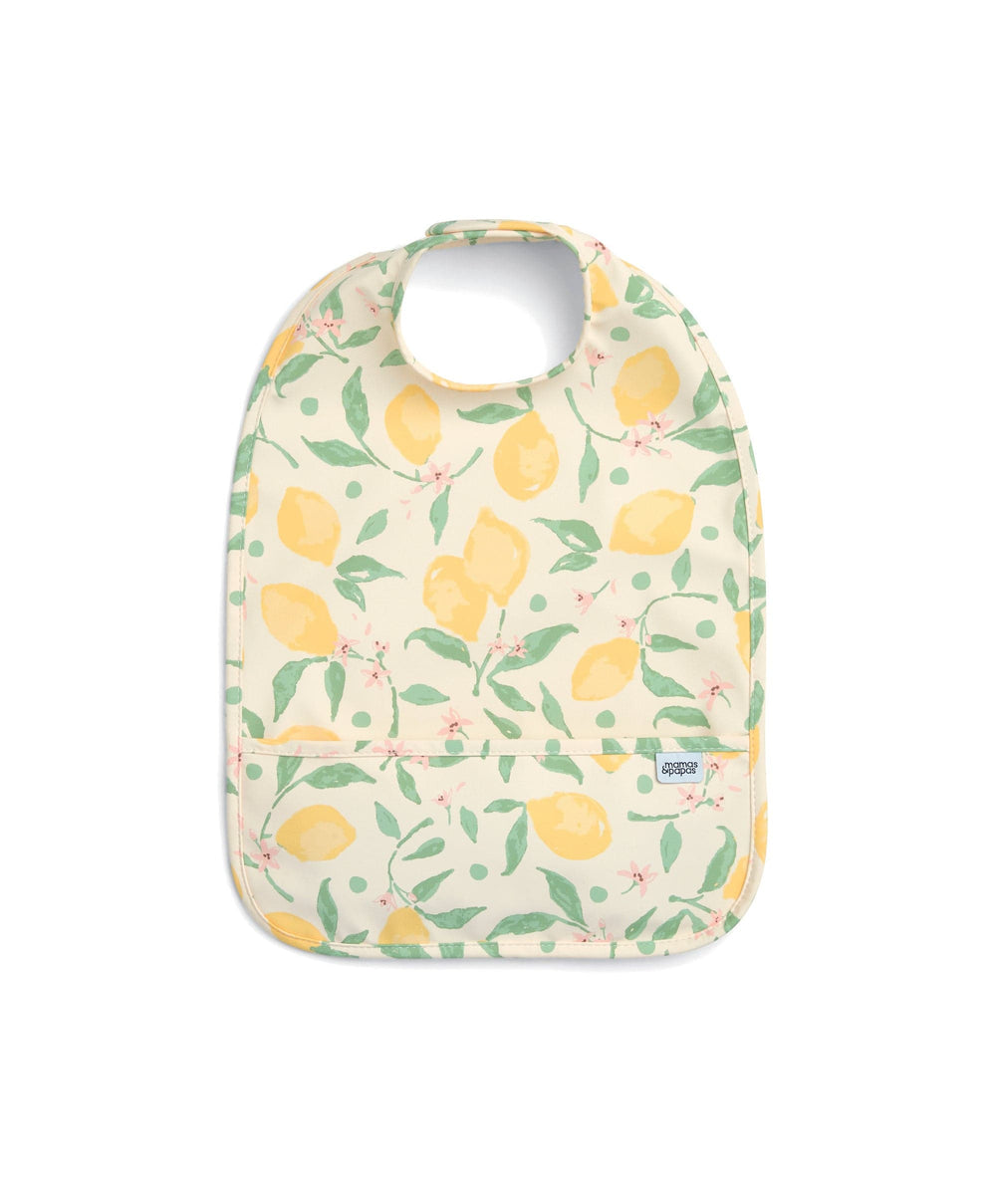 Mamas &amp; Papas Bibs &amp; Muslins Lemon Meadow Scoop Bibs (Pack of 2)