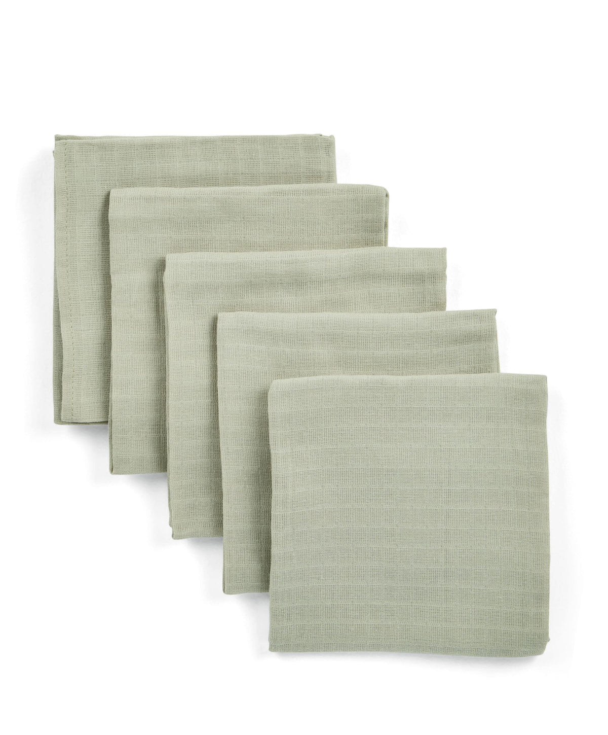 Mamas & Papas Bibs & Muslins Muslin Squares (Pack of 5) - Sage Green