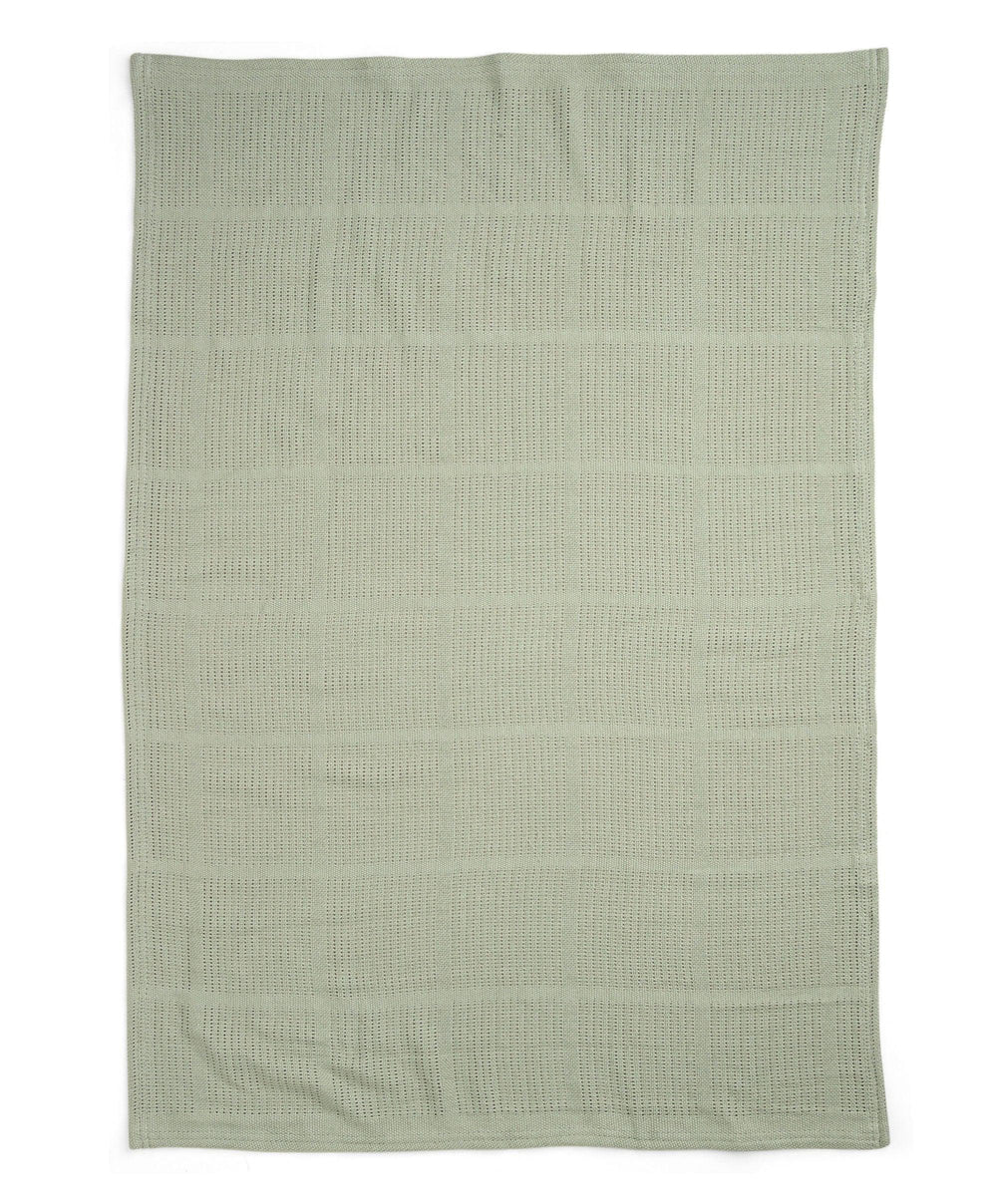 Mamas &amp; Papas Blankets Cellular Blanket - Sage