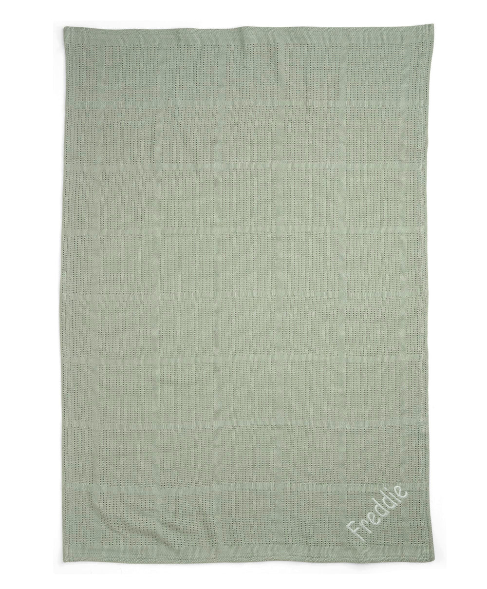 Mamas &amp; Papas Blankets Cellular Blanket - Sage