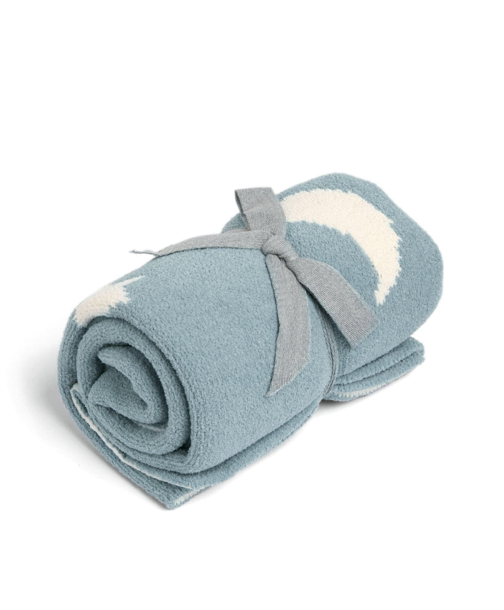 Mamas &amp; Papas Blankets Chenille Blanket - Blue Moon/Star