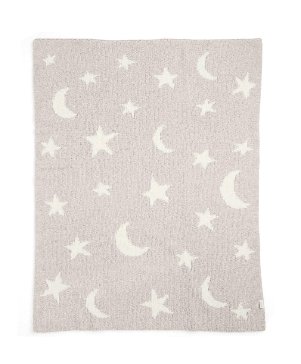 Mamas &amp; Papas Blankets Chenille Blanket - Neutral Moon/Star