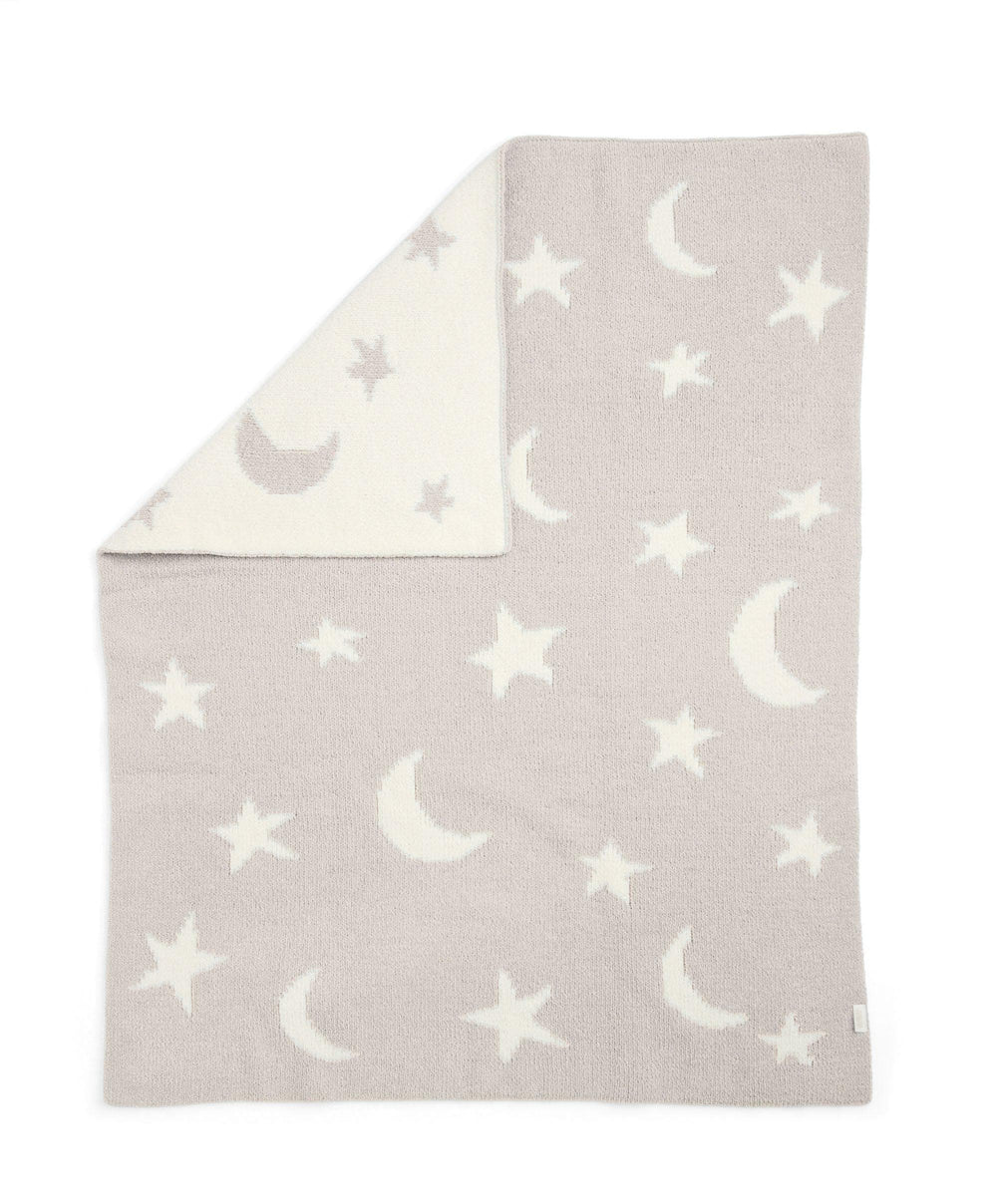 Mamas &amp; Papas Blankets Chenille Blanket - Neutral Moon/Star