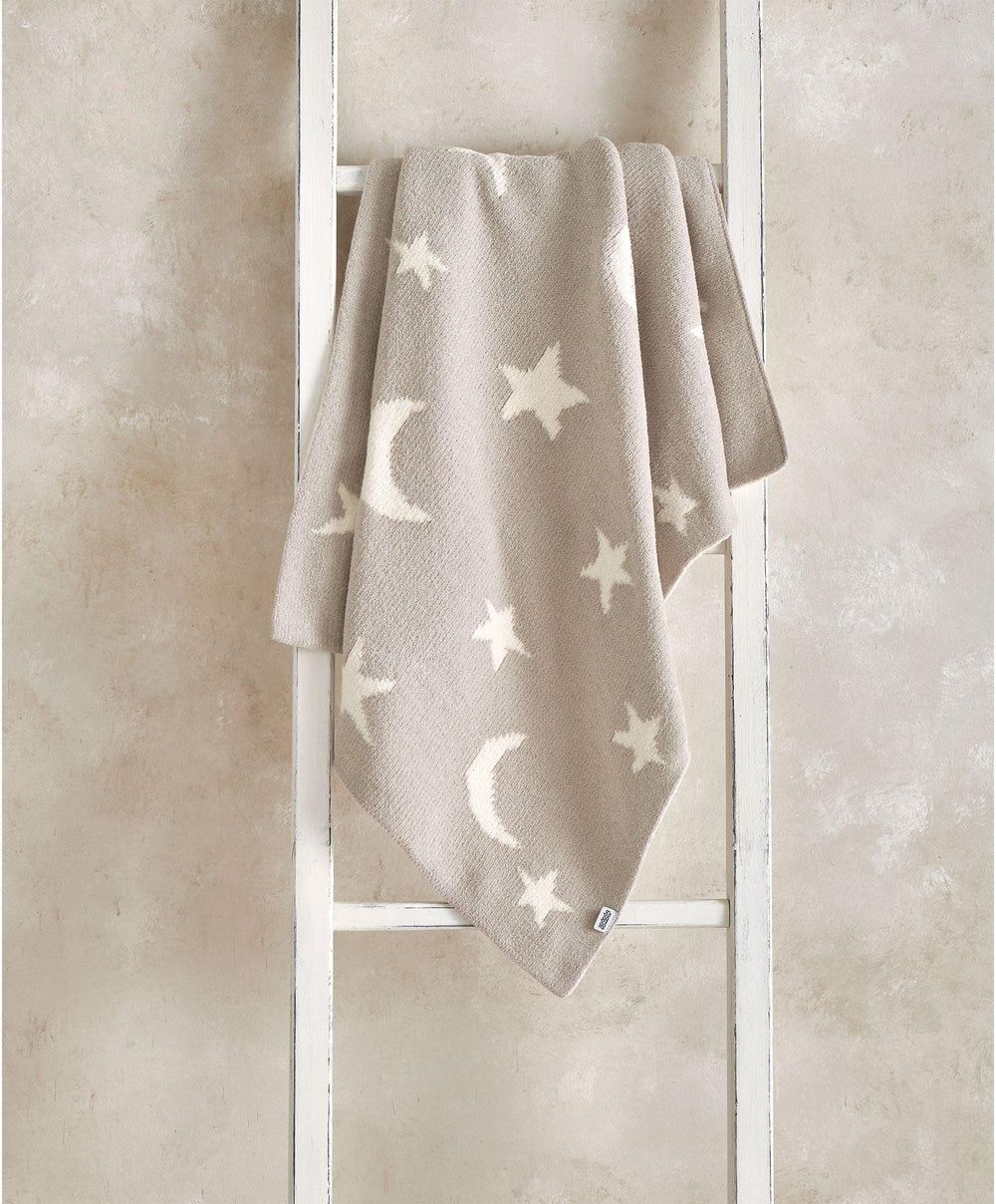 Mamas &amp; Papas Blankets Chenille Blanket - Neutral Moon/Star