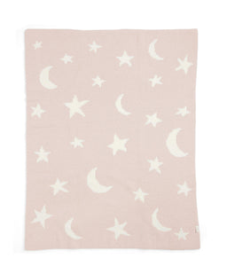 Mamas & Papas Blankets Chenille Blanket - Pink Moon/Star