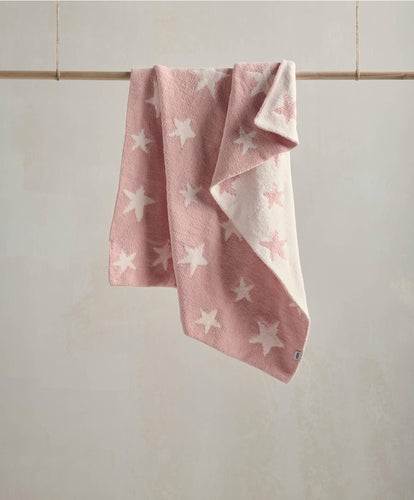 Mamas & Papas Blankets Chenille Blanket - Pink Star