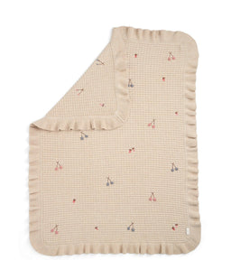 Mamas & Papas Blankets Knitted Blanket - Berry Frill