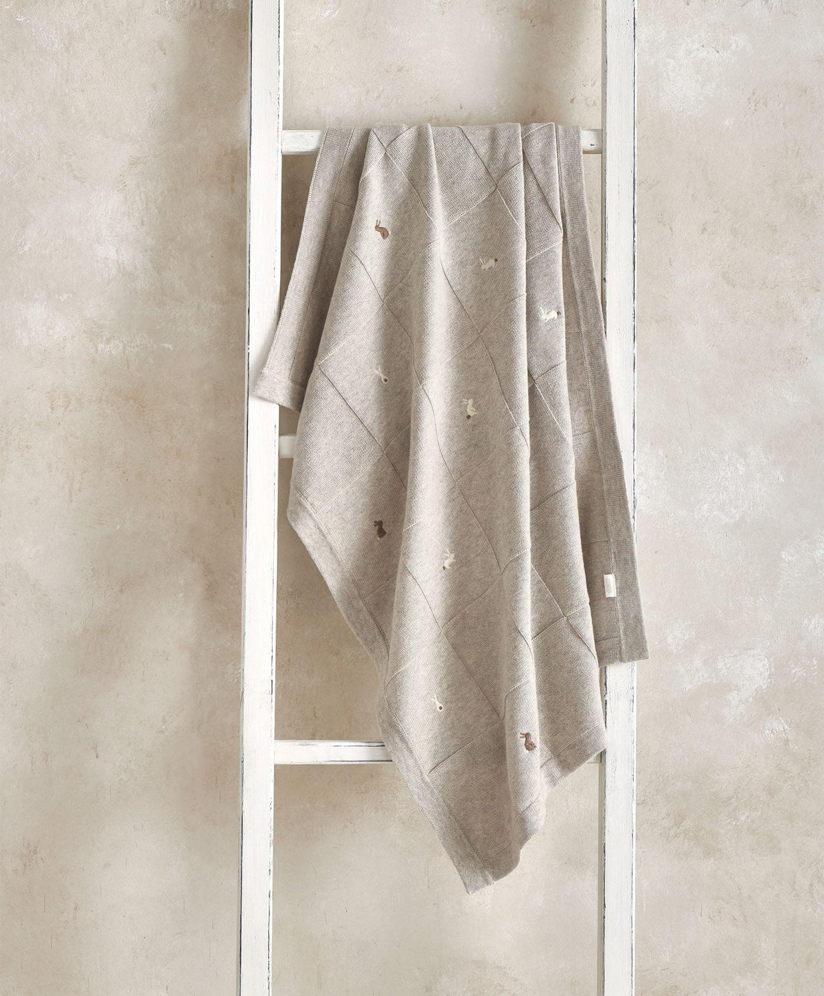 Mamas & Papas Blankets Knitted Blanket - Bunny Grey
