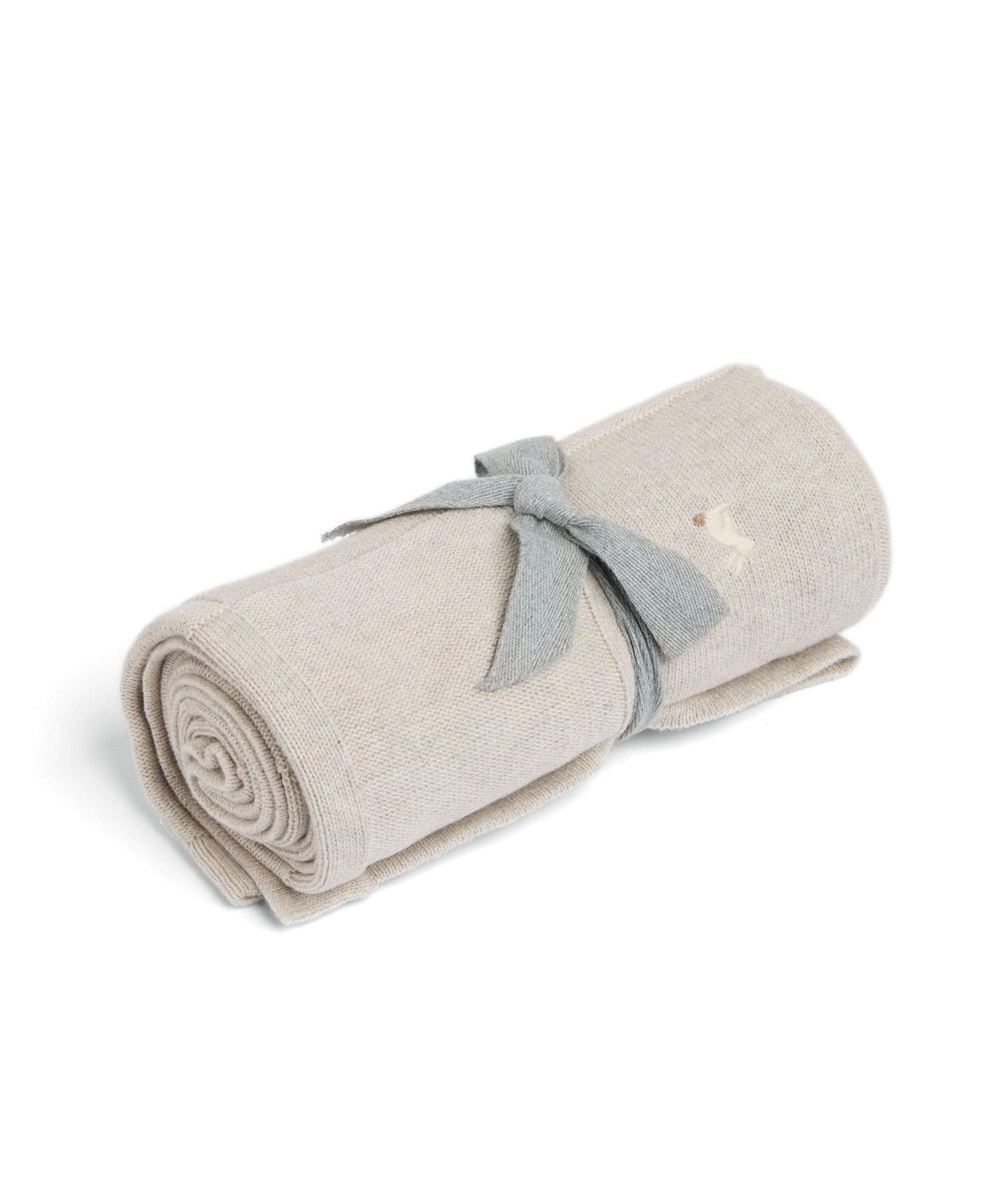 Mamas &amp; Papas Blankets Knitted Blanket - Bunny Grey