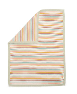 Mamas & Papas Blankets Knitted Blanket -  Multi Colour Stripe