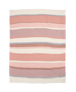 Mamas & Papas Blankets Knitted Blanket - Pink Block