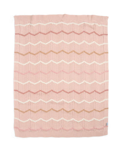 Mamas & Papas Blankets Knitted Blanket - Pink Wave