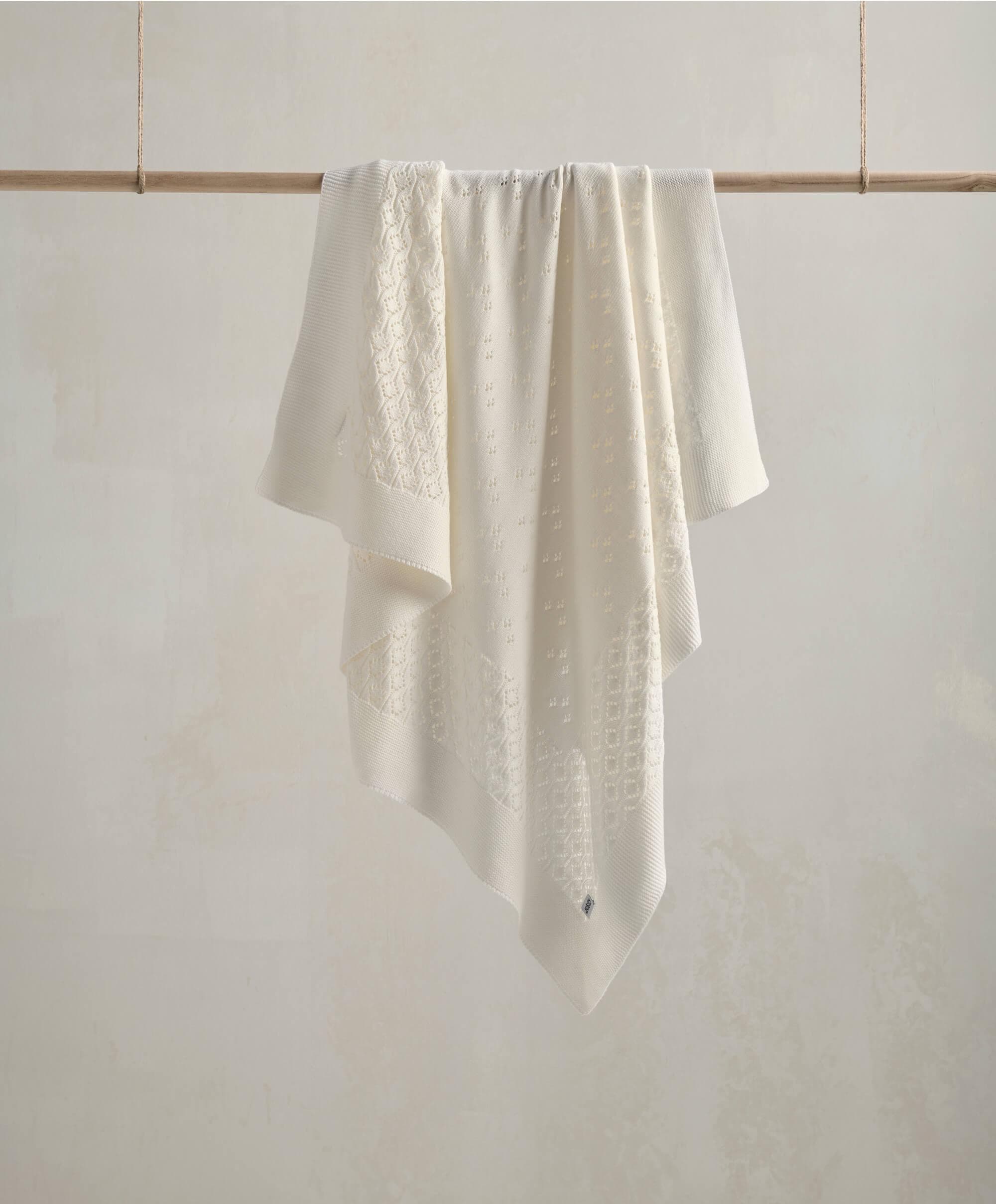 Mamas & Papas Knitted Pointelle Blanket