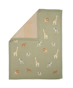 Mamas & Papas Blankets Knitted Blanket - Safari Sage