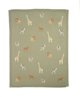 Mamas & Papas Blankets Knitted Blanket - Safari Sage