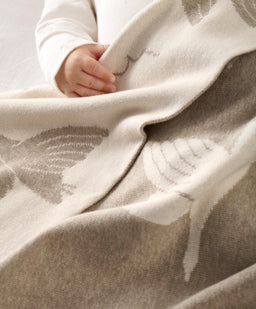Mamas & Papas Blankets Knitted Blanket - Welcome to the World Duckling - Mocha