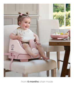 Mamas & Papas Booster Seats Bug 3-in-1 Floor & Booster Seat with Activity Tray - Blossom