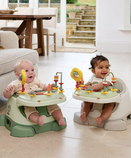 Mamas & Papas Booster Seats Bug 3-in-1 Floor & Booster Seat with Activity Tray - Clay