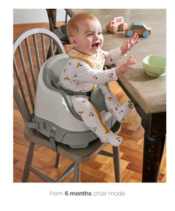 Mamas & Papas Booster Seats Bug 3-in-1 Floor & Booster Seat with Activity Tray - Pebble Grey