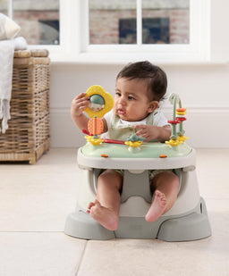 Mamas & Papas Booster Seats Bug 3-in-1 Floor & Booster Seat with Activity Tray - Pebble Grey