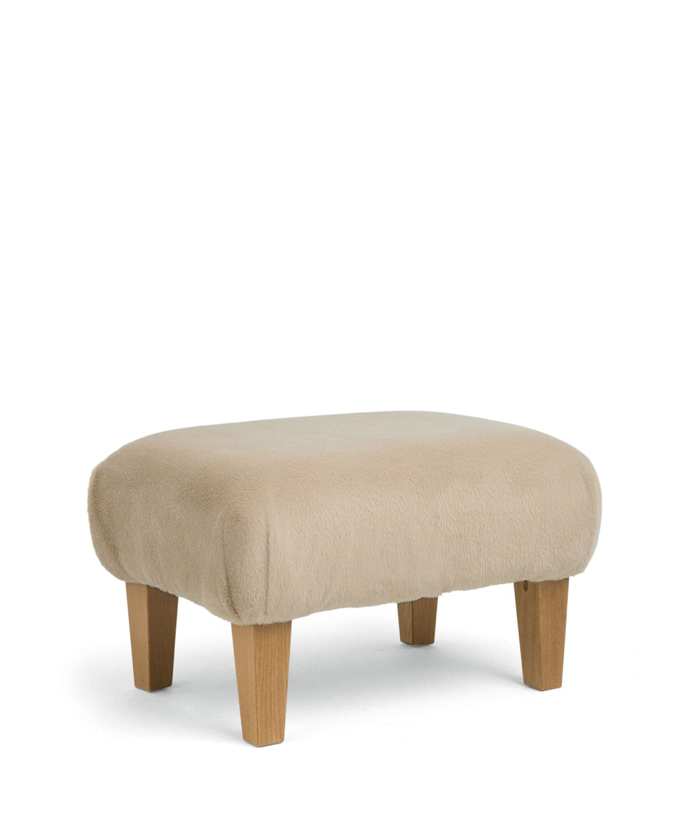 Mamas &amp; Papas Bowdon Nursing Chair &amp; Footstool Set - Almond Sherpa