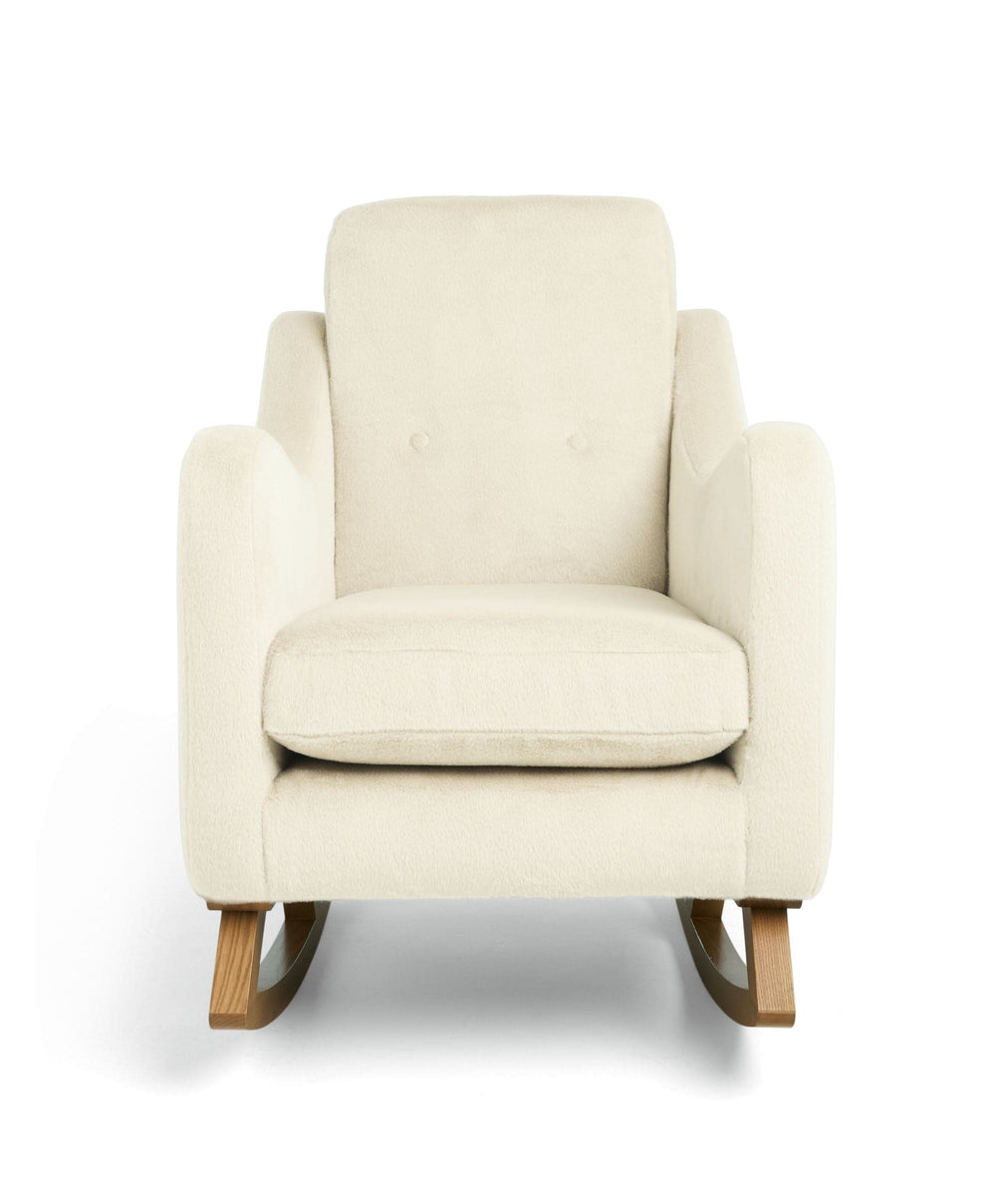 Mamas &amp; Papas Bowdon Nursing Chair &amp; Footstool Set - Feather Sherpa