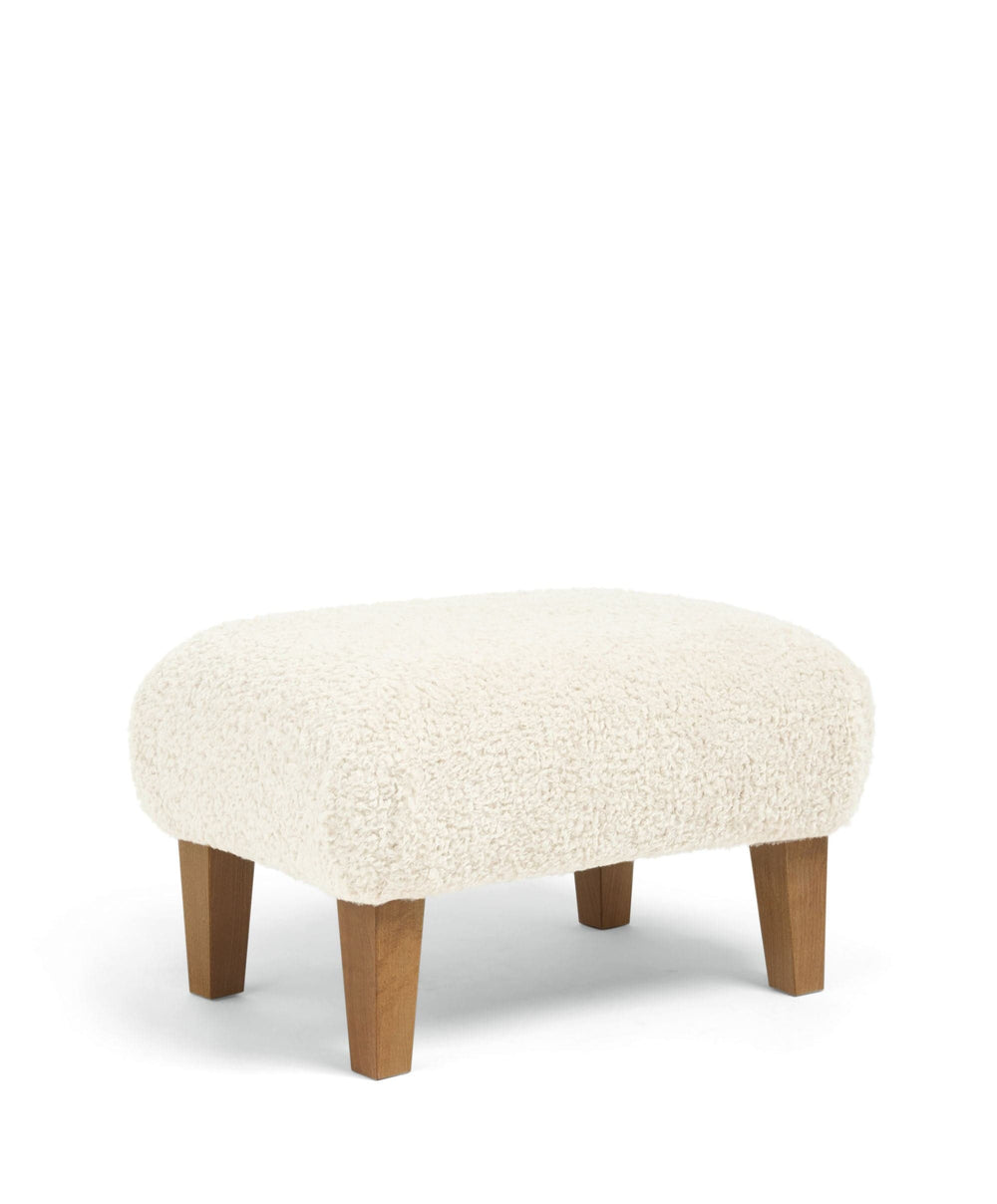 Mamas &amp; Papas Bowdon Nursing Chair &amp; Footstool Set - Snow Teddy