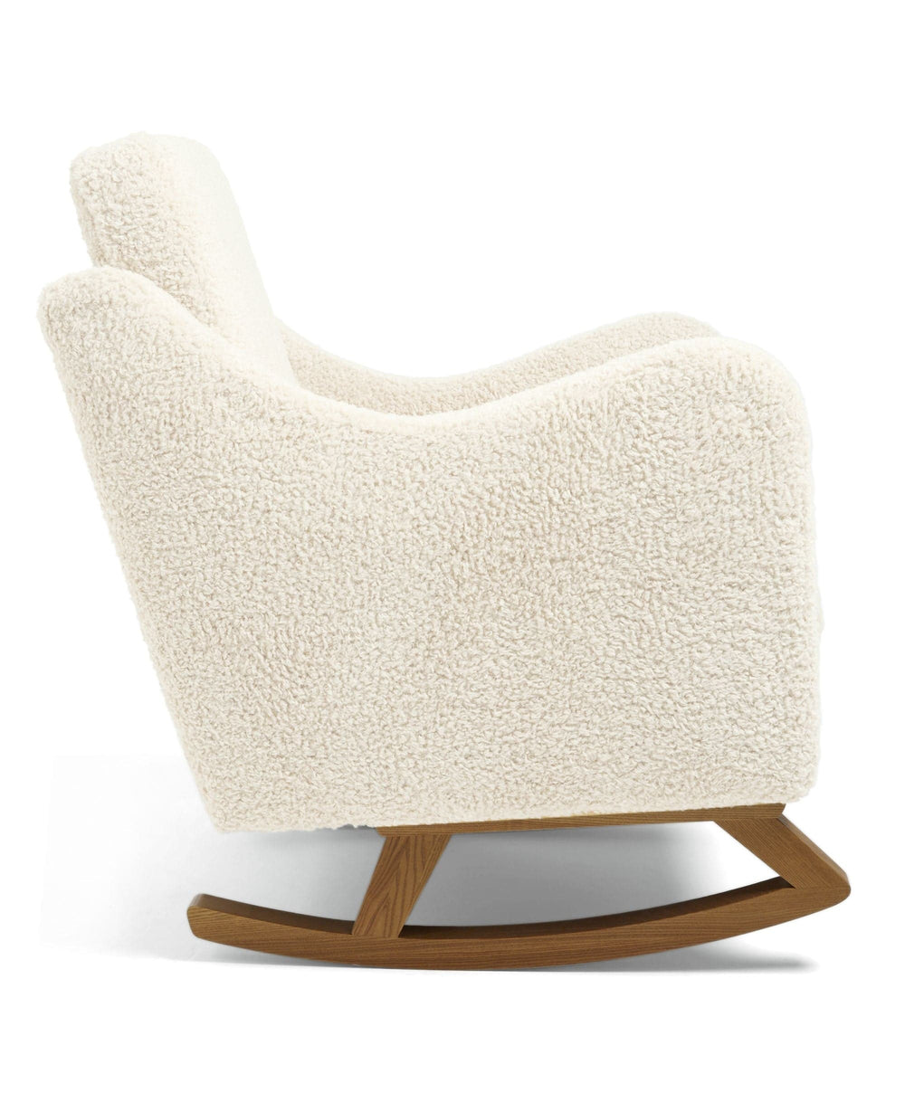 Mamas &amp; Papas Bowdon Nursing Chair &amp; Footstool Set - Snow Teddy