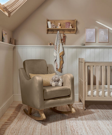 Bowdon Nursing Chair - Mocha Velvet