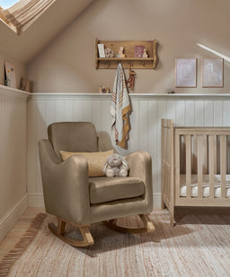 Mamas & Papas Bowdon Nursing Chair - Mocha Velvet