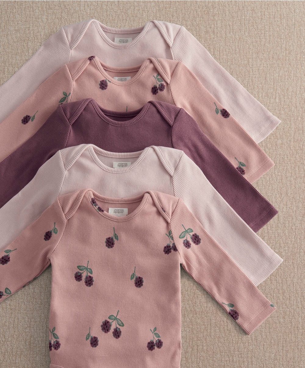 Mamas &amp; Papas Bramble Bodysuits (Pack of 5)