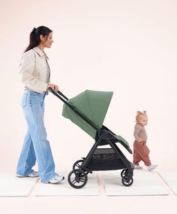 Mamas & Papas Buggies Libro Stroller Bundle with Quilted Memory Foam Liner (2 Piece)– Bay Green/Sage
