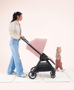 Mamas & Papas Buggies Libro Stroller Bundle with Quilted Memory Foam Liner (2 Piece)– Peony