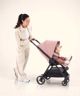 Mamas & Papas Buggies Libro Stroller Bundle with Quilted Memory Foam Liner (2 Piece)– Peony