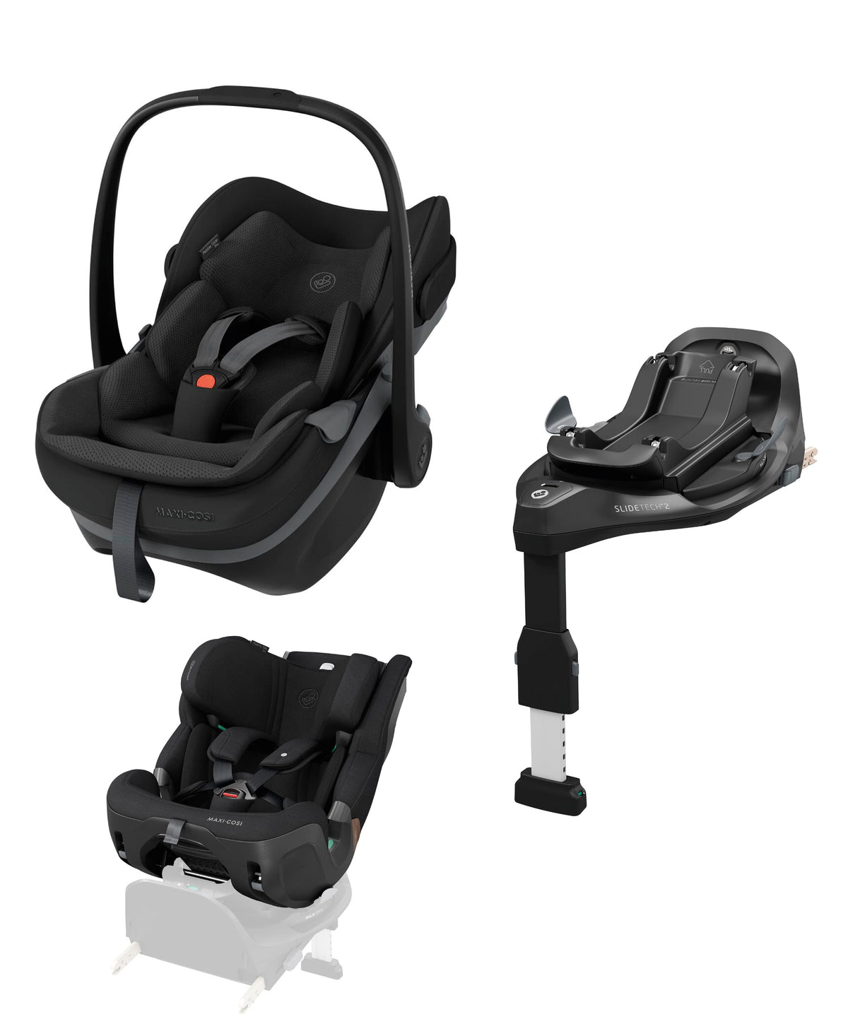 Mamas & Papas Car Seats Maxi-Cosi Pebble Slide Pro & Pearl XL Slide Pro Car Seat bundle
