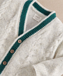Mamas & Papas Cardigan Cable Knit V Neck Cardigan