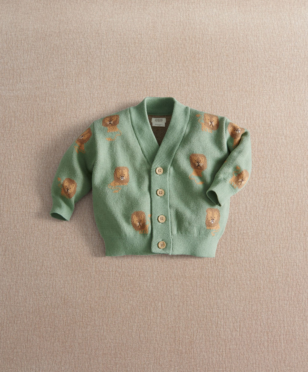 Mamas & Papas Cardigan Lion Knit Cardigan with long Sleeves