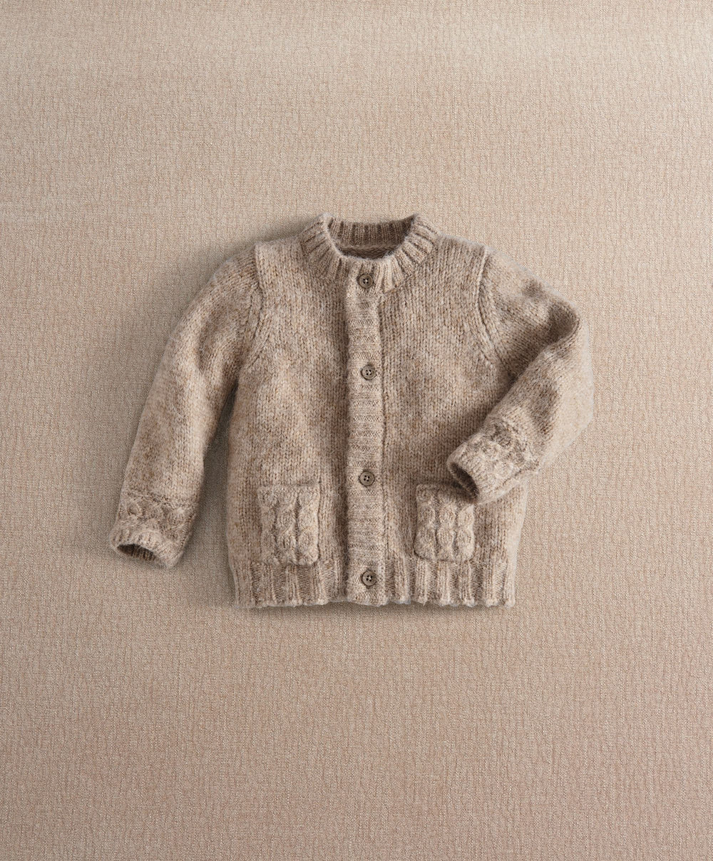 Mamas &amp; Papas Cardigan Soft Beige Long Sleeve Cardigan