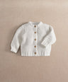 Mamas & Papas Cardigan White Textured Cable Knit Cardigan