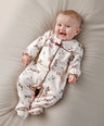 Mamas & Papas Christmas Berry Bow Print All In One