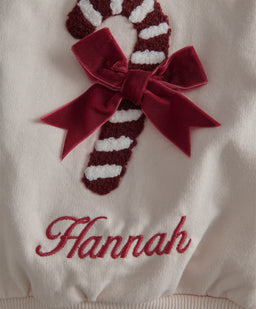 Mamas & Papas Christmas Candy Cane Sweatshirt